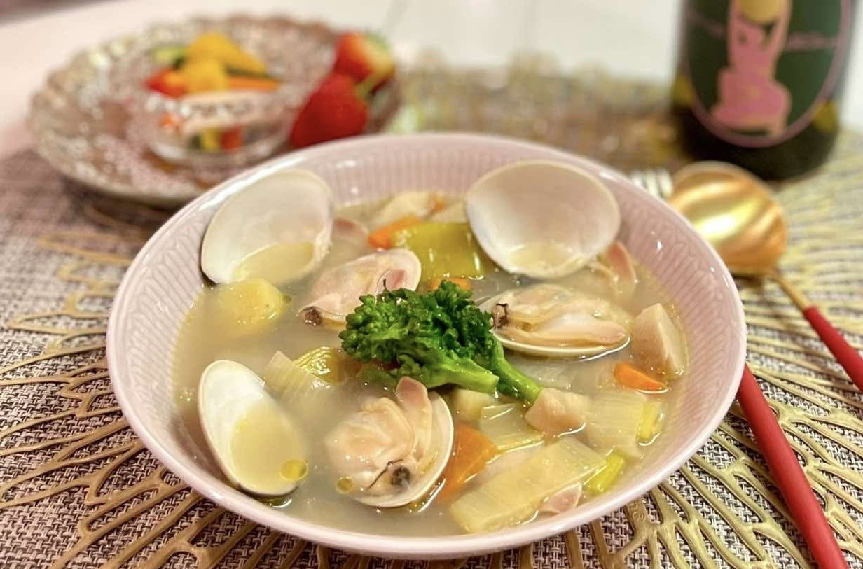 蛤の野菜スープ