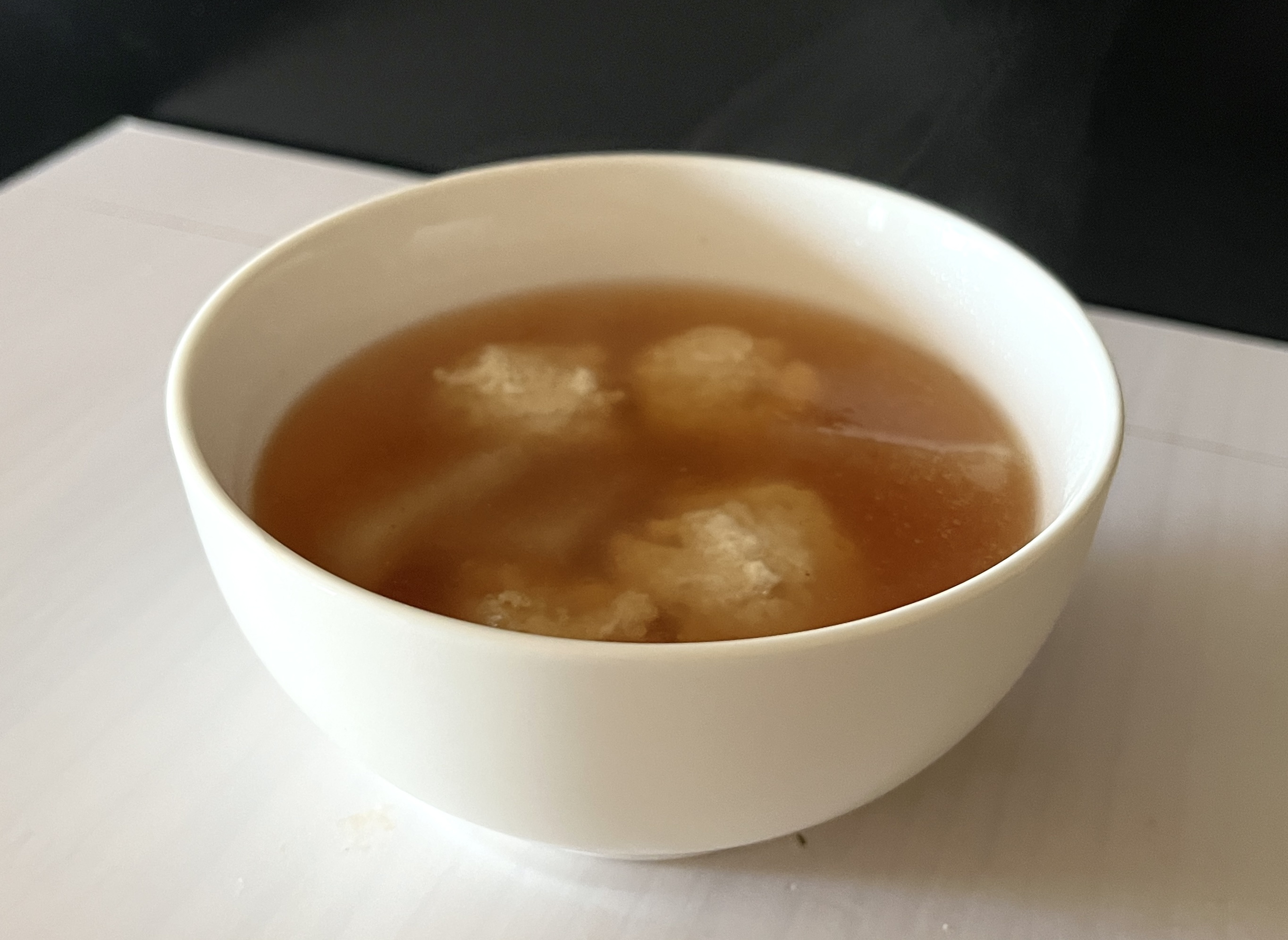 梅しょうが鶏団子スープ